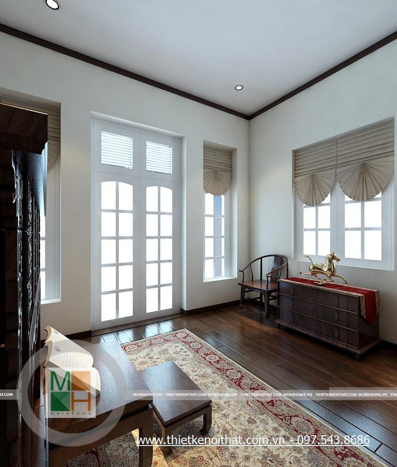 Bàn thờ Phật gỗ tự nhiên cao cấp - Mẫu 07